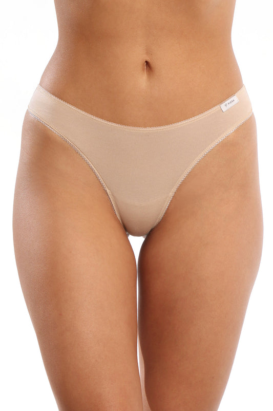 Chilot tanga din bumbac nude CAMI S0835N_set