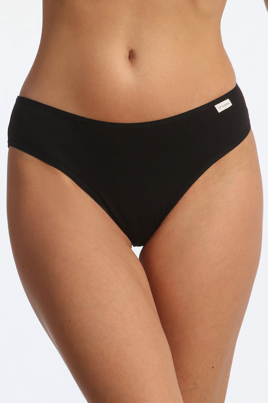 Chilot brazilian din bumbac negru CAMI S0891N