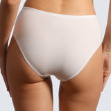 Chilot clasic cu talie înaltă din bumbac alb FIONA S1188