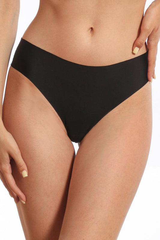 Chiloti brazilieni negri fara cusaturi LUCIA S1460