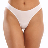 Chilot tanga din bumbac alb ADELIA S1555