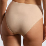 Chilot clasic talie înaltă din bumbac bej ADELIA S1557