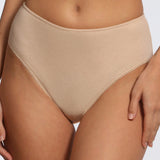 Chilot clasic talie înaltă din bumbac bej ADELIA S1557