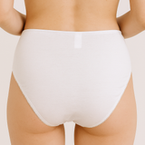 Chilot clasic talie înaltă din bumbac alb ADELIA S1557