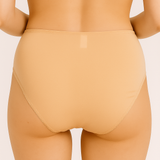 Chilot clasic talie înaltă din bumbac bej ADELIA S1557