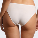 Classic cotton and lace pantyhose FIONA white S1586