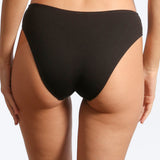 Chilot clasic din bumbac negru FIONA S1586