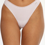 Chilot tanga din bumbac alb CECILIA S1791