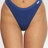 Chilot tanga din bumbac albastru CECILIA S1791