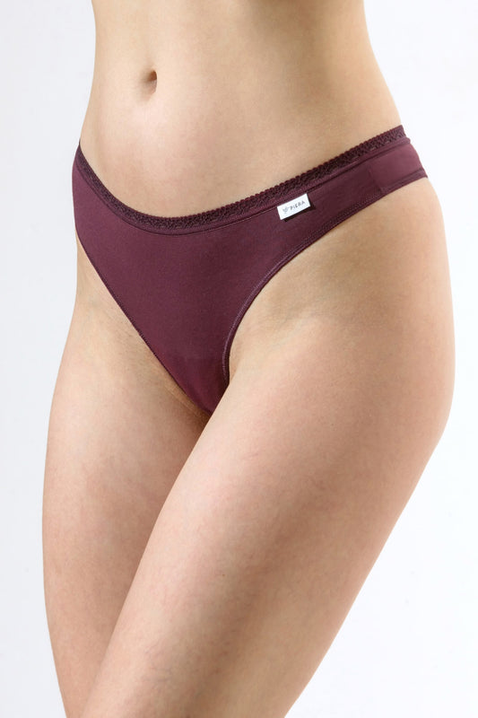 Chilot tanga îngust burgundy CECILIA S1791
