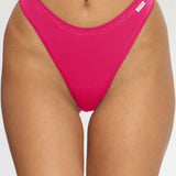 Chilot tanga din bumbac fucsia CECILIA S1791