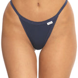 Chilot tanga ingust din bumbac bleumarin CECILIA S1792