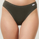 Chilot brazilian din bumbac kaki CECILIA S1793