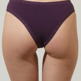 Chilot brazilian din bumbac mov CECILIA S1793