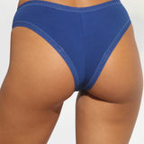 Chilot brazilian ingust din bumbac albastru CECILIA S1793