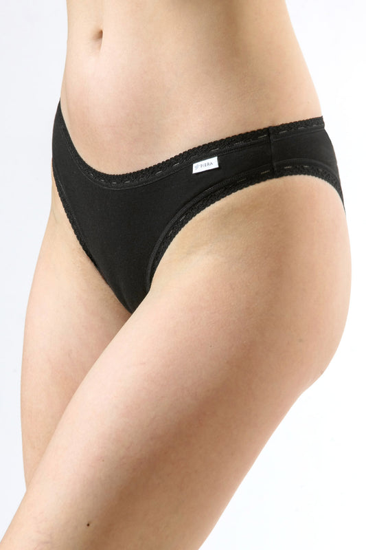 Set 3 chiloti brazilieni negru CECILIA S1793