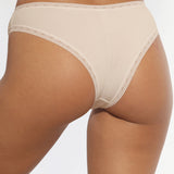 Chilot brazilian ingust din bumbac nude CECILIA S1793