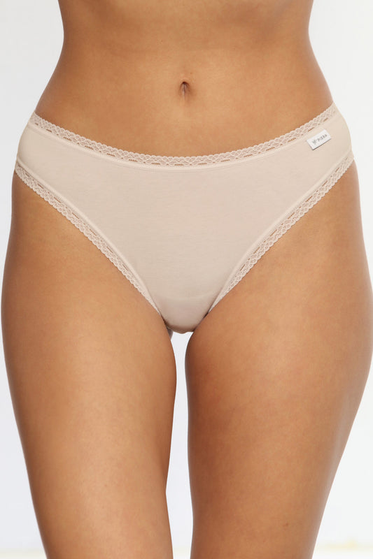 Chilot brazilian ingust din bumbac nude CECILIA S1793