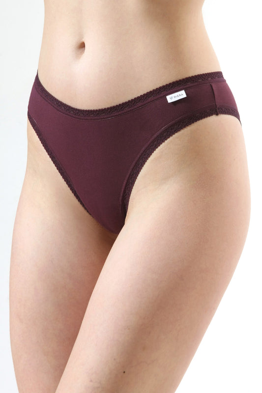 Chilot brazilian îngust burgundy CECILIA S1794