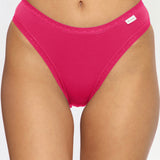 Chilot brazilian din bumbac fucsia CECILIA S1794