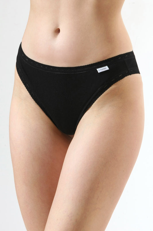 Chilot brazilian îngust negru CECILIA S1794