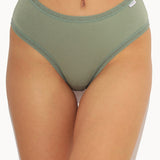 Chilot brazilian inalt bumbac Kaki CECILIA S1795