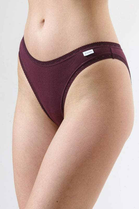 Chilot clasic îngust burgundy CECILIA S1796