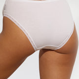 Chilot clasic din bumbac alb CECILIA S1797