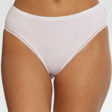 Chilot clasic din bumbac alb CECILIA S1797