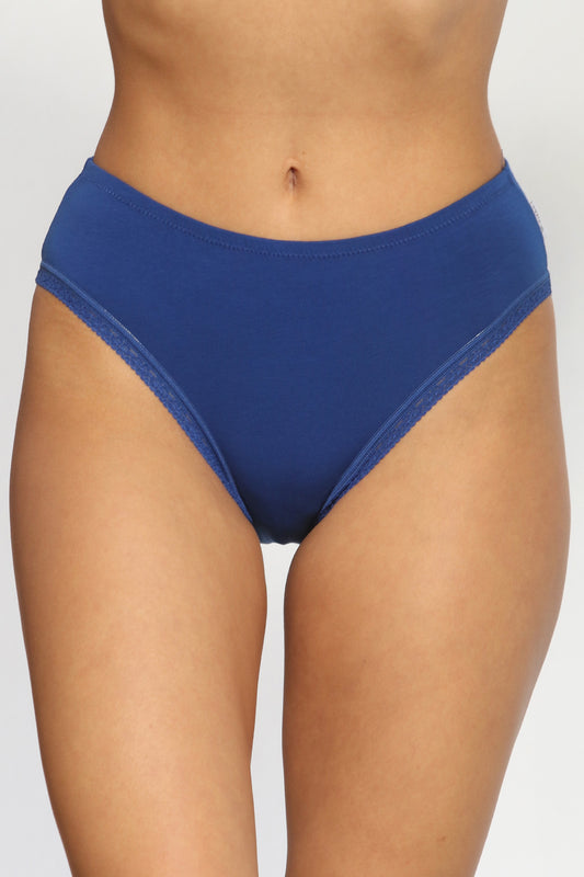 Chilot clasic din bumbac albastru CECILIA S1797