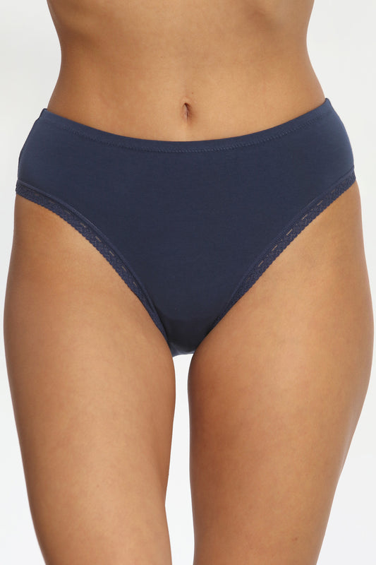 Chilot clasic din bumbac bleumarin CECILIA S1797