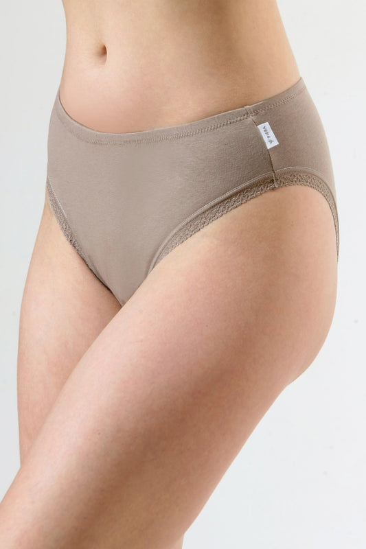 Set 3 chiloti clasici brun CECILIA S1797