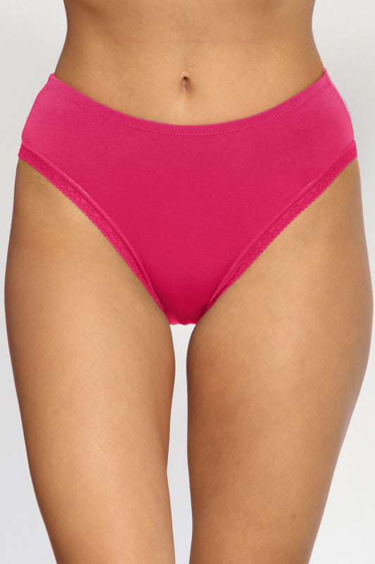 Chilot clasic din bumbac fucsia CECILIA S1797