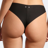 Chilot brazilian cu strasuri negru SOFIA S1835S