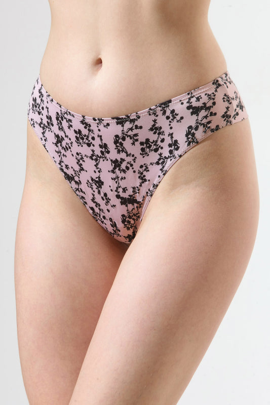 Chilot brazilian roz-negru imprimat SOFI PRINT S1861