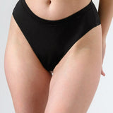 Chilot brazilian cu talie inalta negru ELLA S1865