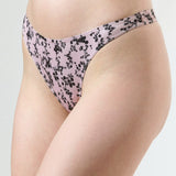 Chilot tanga roz-negru SOFI PRINT S1874