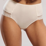 Chilot brazilian cu talie înaltă ecru ANNA S1882