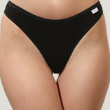 Chilot tanga negru MINA S1930