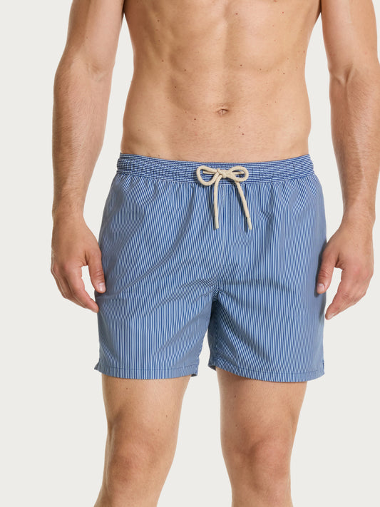 Șort de baie albastru dungat Ragno U825EB