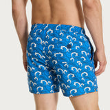 Șort de baie bleumarin imprimat Ragno U825EB