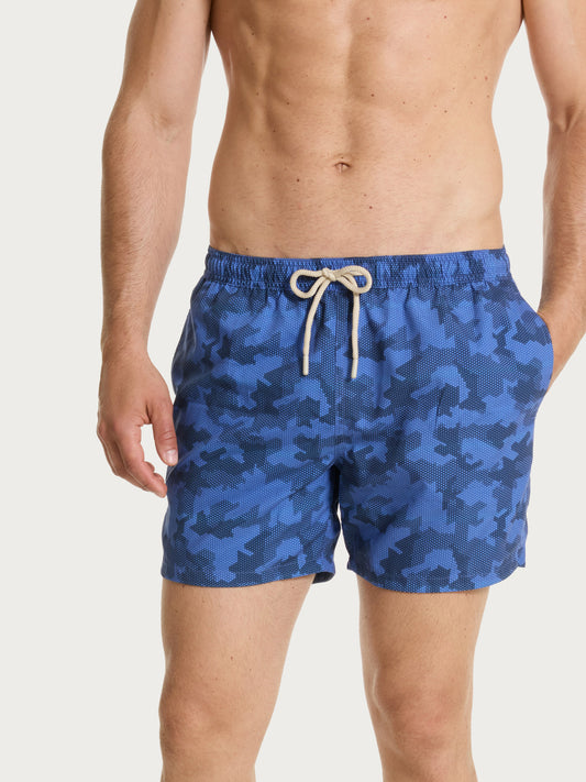 Șort de baie bleu închis Ragno U825EB