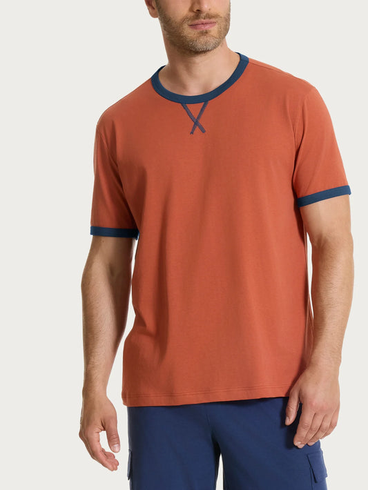 Tricou caramiziu Ragno UA41T7