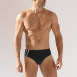 Slip de baie barbati negru-ecru MAORI UD092