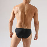 Slip de baie barbati negru-ecru MAORI UD092