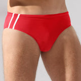 Slip de baie barbati roșu-ecru MAORI UD092