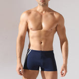 Boxer de baie barbati bleumarin-ecru MAORI UD093