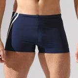 Boxer de baie barbati bleumarin-ecru MAORI UD093