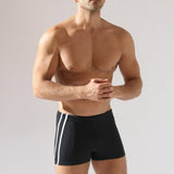 Boxer de baie barbati negru-ecru MAORI UD093