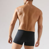 Boxer de baie barbati negru-ecru MAORI UD093